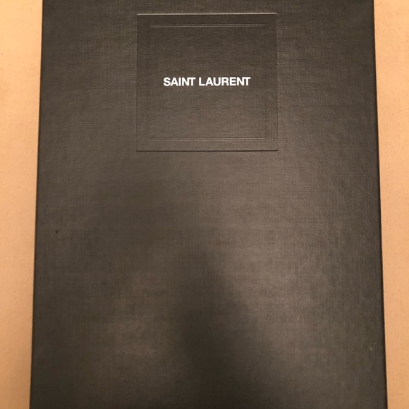 Saint Laurent Shoes - Saint Laurent black feather heels.